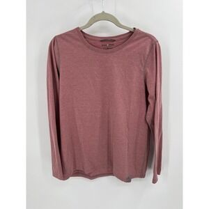 LL Bean Insect Shield Repellent Long Sleeve Shirt Rose Pink Hiking Large